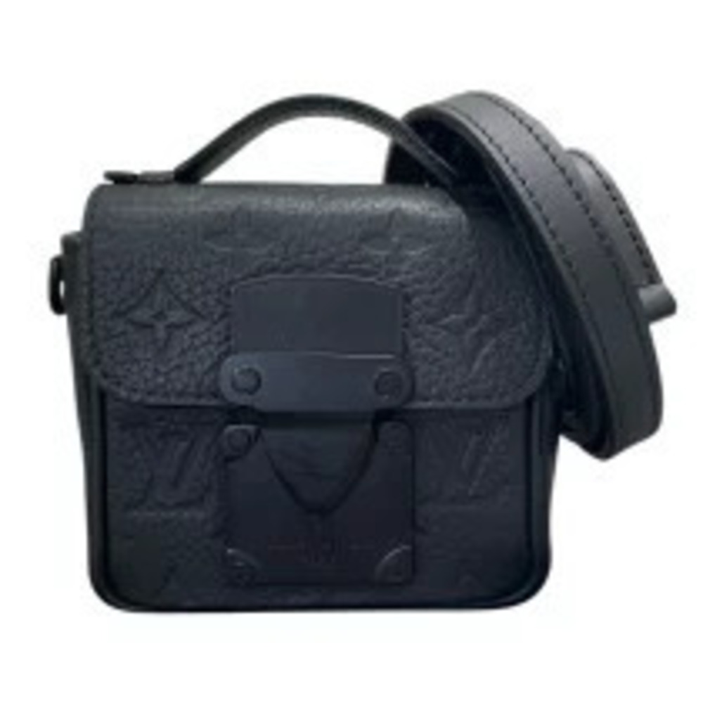 Louis Vuitton Pico Lock Black Taurillon Leather Shoulder Bag